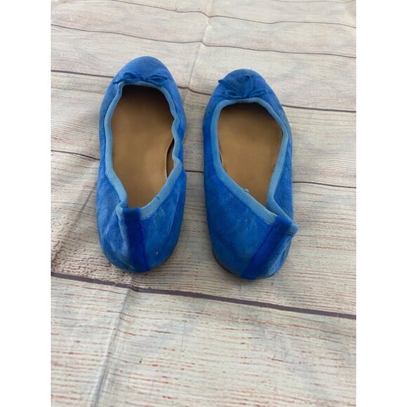 J.Crew Women's Blue Suede Casual Flats - 9 - Picture 4 of 10